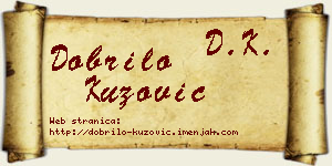 Dobrilo Kuzović vizit kartica